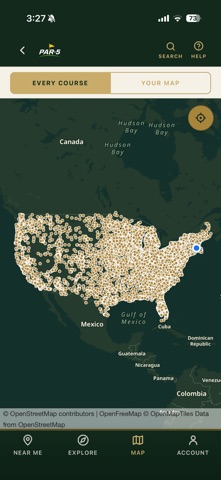Par-5: Golf Course Finder Screenshot 1 of 6