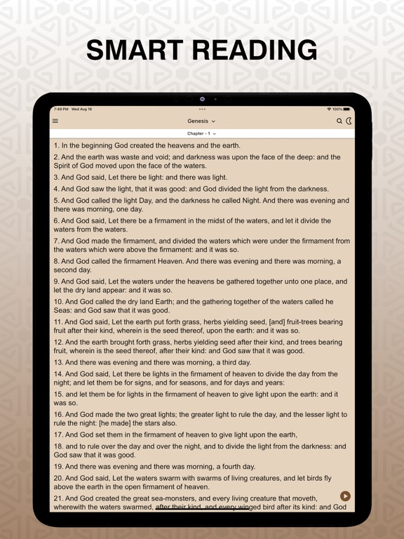 Screenshot #5 pour NKJV Audio Bible Version Pro