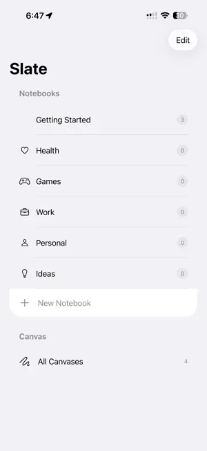 Slate - Notes & Canvas screenshot 3