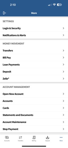 Country Club Bank for Business iPhone screenshot