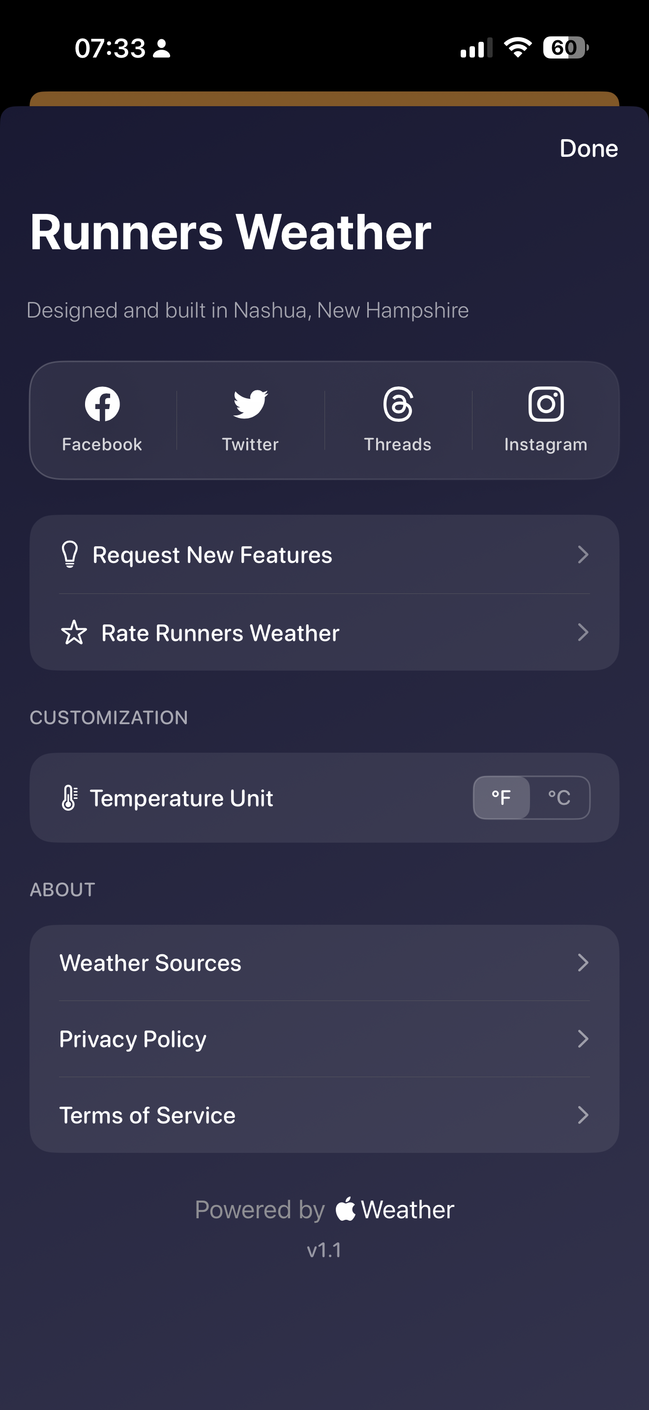 Runners Weather