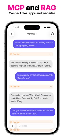 OfflineLLM: Private AI Chat iPhone screenshot