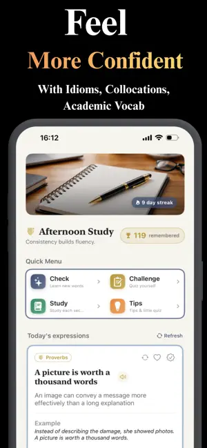 IELTS Idiom & Vocab Master screenshot 2