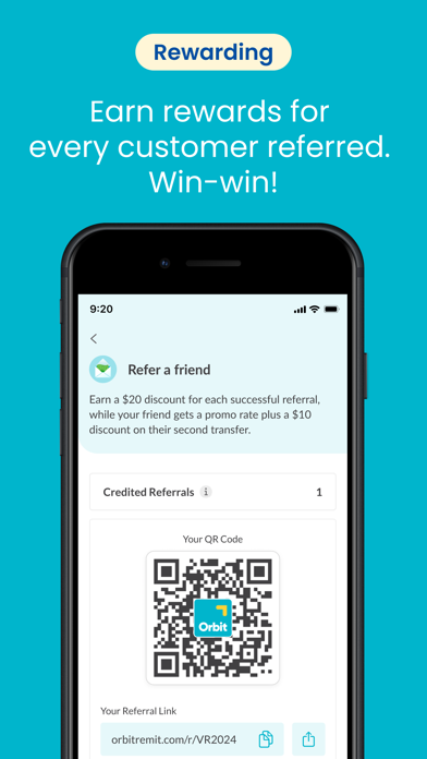 OrbitRemit Money Transfer iPhone screenshot 4 - Finance app