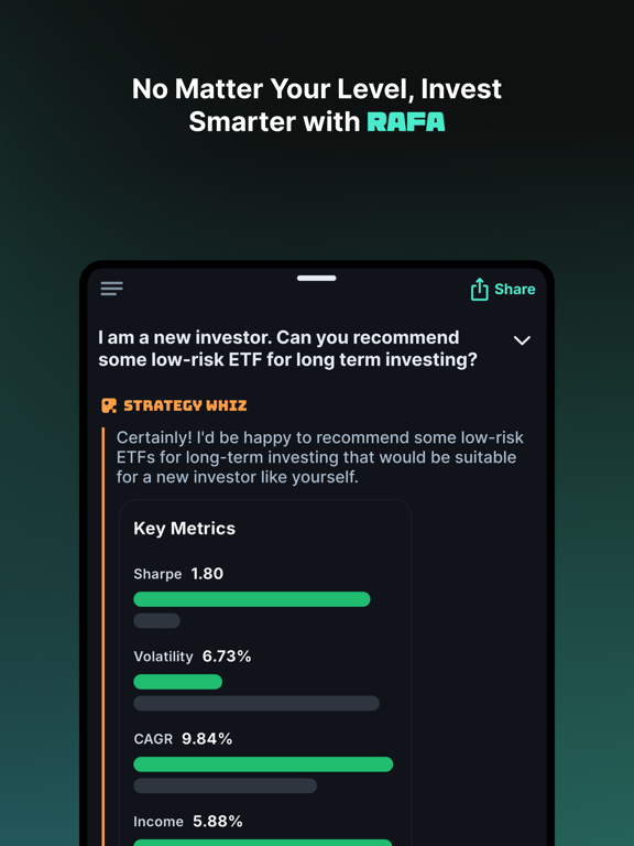 Screenshot #4 pour RAFA - AI Investment Agents