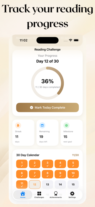 30 Day Reading Challenge Screenshot 5 of 7