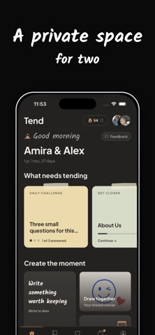 Tend: Couples & Relationships Screenshot 1 of 7