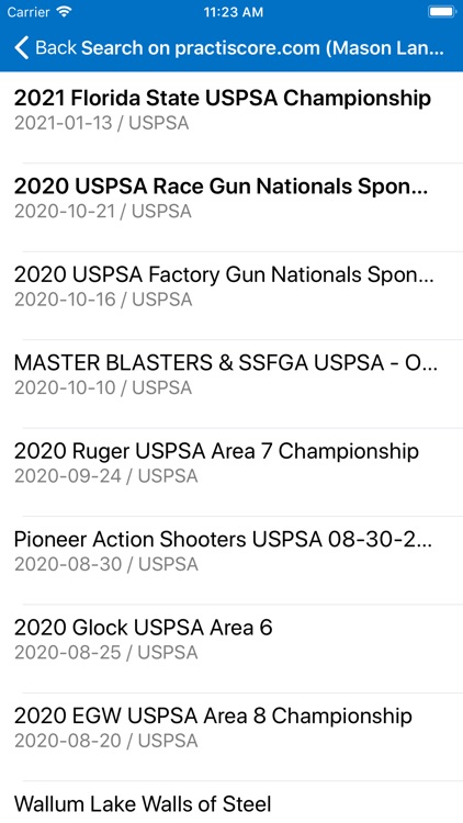 PractiScore Competitor
