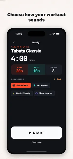 Interval Timer: Tabata Rounds screenshot 1