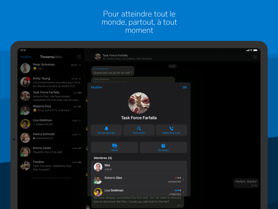 Screenshot #5 pour Threema Work. Pour entreprises