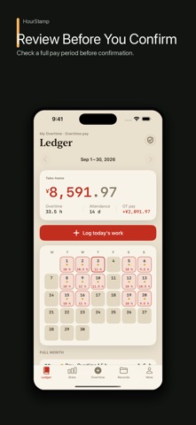 HourStamp: Work Hours & Pay Screenshot 4 of 4