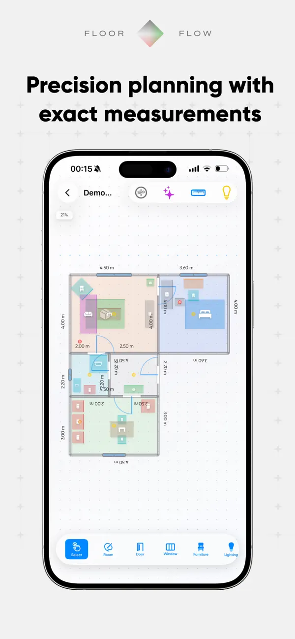Screenshot #2 pour FloorFlow - Feng Shui Planner