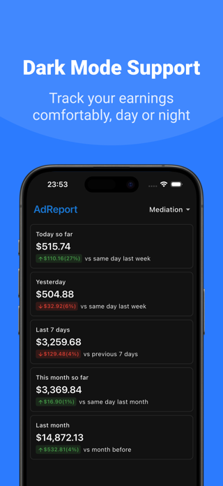 AdReport - Dashboard for AdMob Screenshot 8 of 8