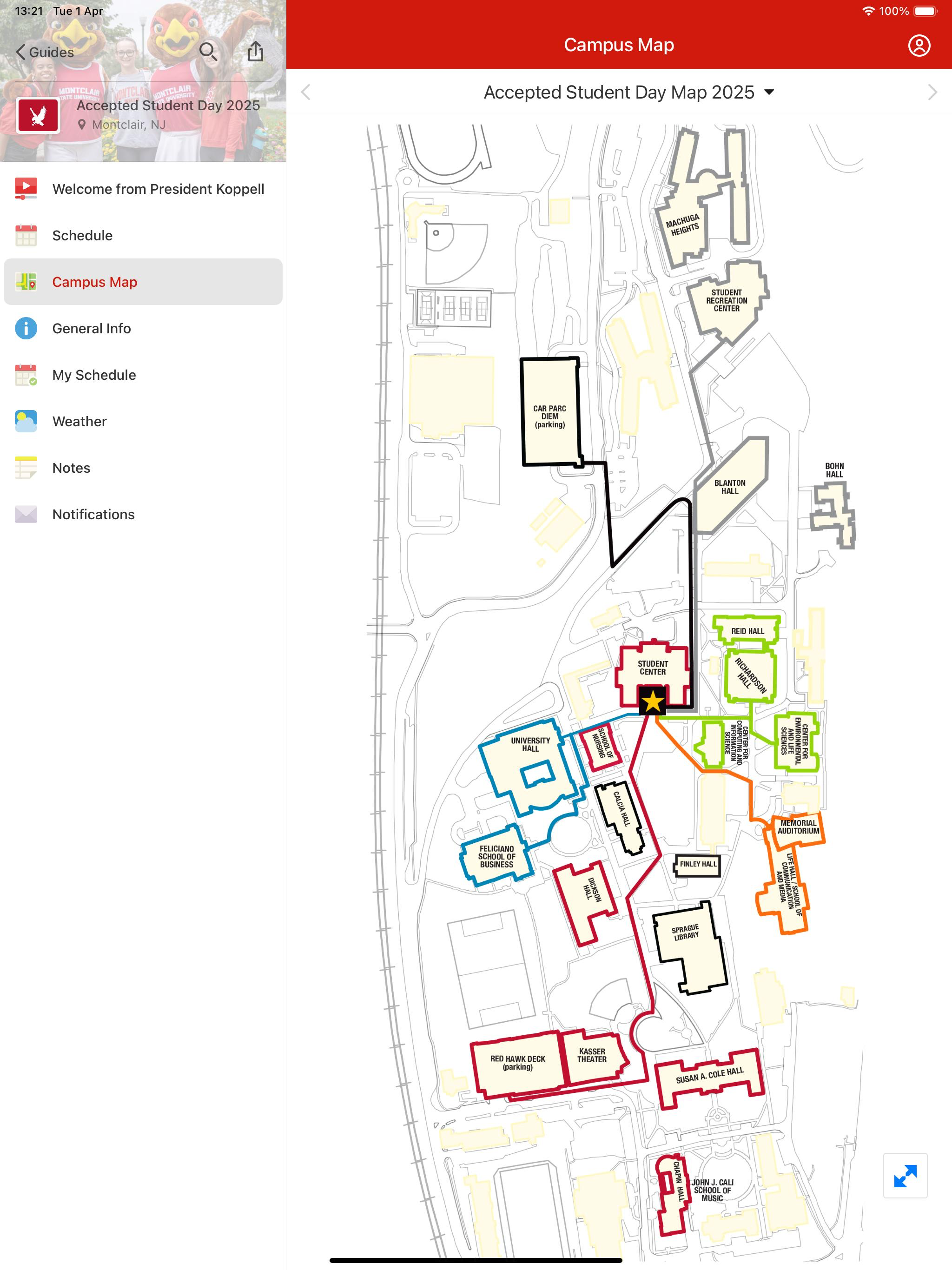Montclair State University screenshot 9