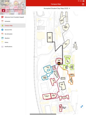Montclair State University iPad screenshot