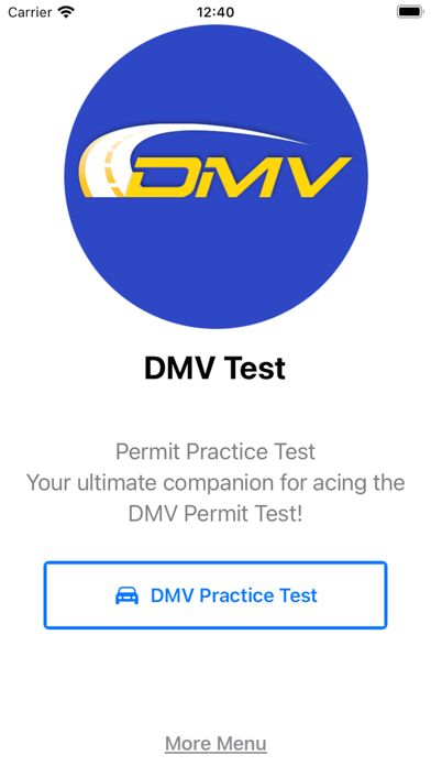 Screenshot 1 of DMV Test: Permit Practice Test App