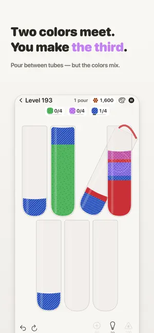 Huefall: Color Mix Puzzle screenshot 1
