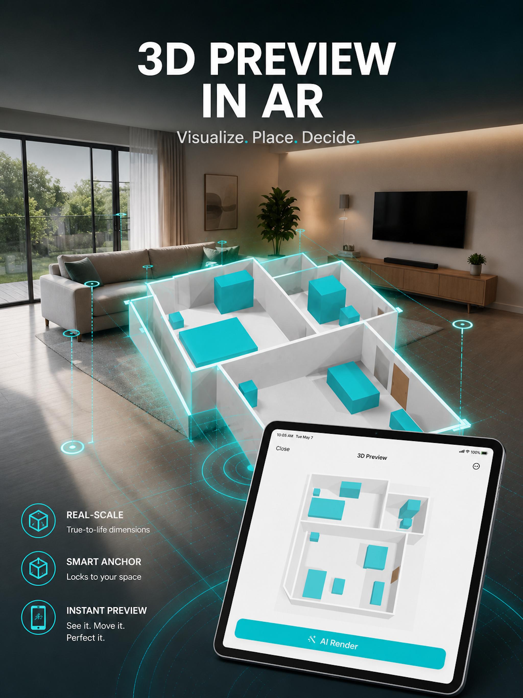 AI Room & Home Planner: LiDAR screenshot 14