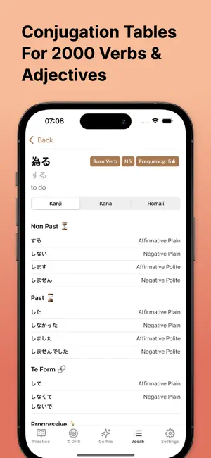 ConjuDojo Japanese Conjugation screenshot 4