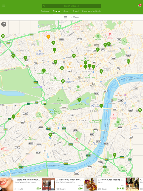 Groupon - Local Deals Near Me iPad screenshot 4 - Shopping app