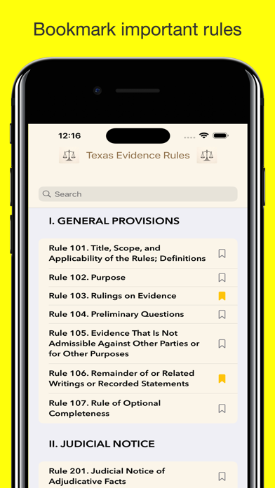 Texas Evidence Rules Screenshot