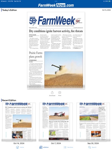 FarmWeek iPad screenshot