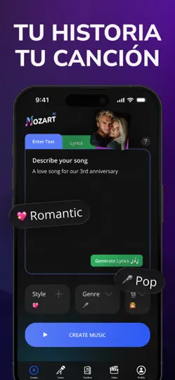 Captura de pantalla de Creador De Música IA - Mozart en iPhone 2