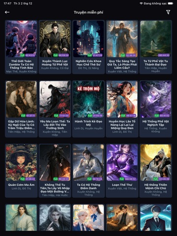Audio truyện AI iPad screenshot