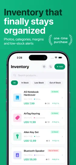 Screenshot von Inventar & Kasse - SellStock auf dem iPhone 1