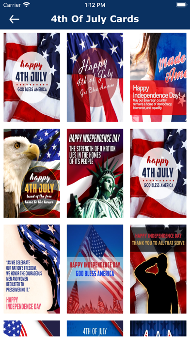 4th Of July Cards & Greetings Screenshot