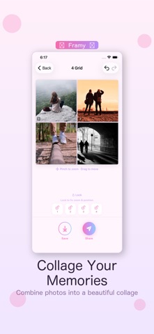 Framy - Photo Collage Maker iPhone screenshot