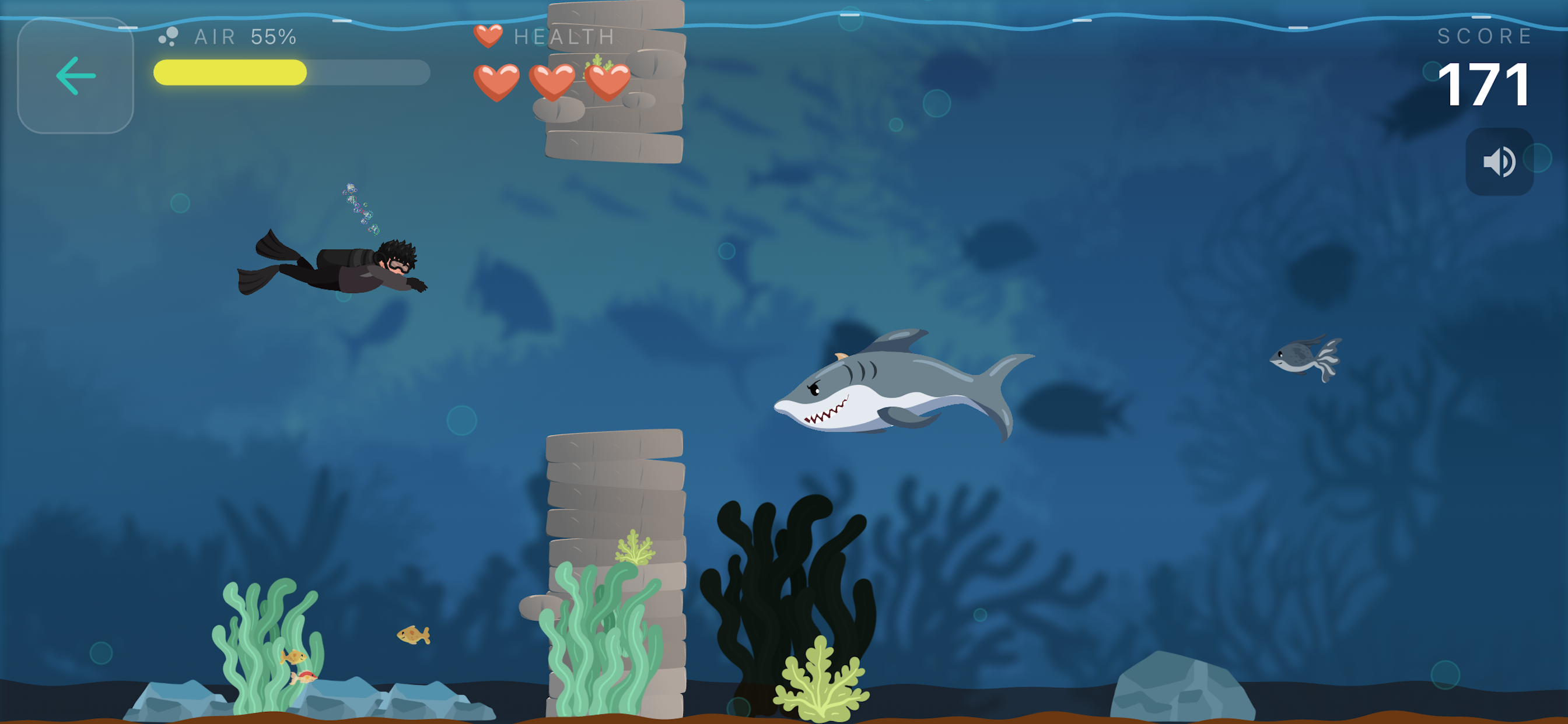 Flappy Fins by Blue Trails screenshot 5