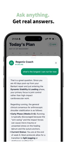 Regenix - AI Injury Recovery screenshot