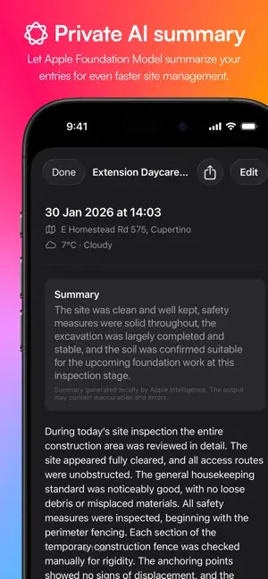 siteLog App screenshot 4