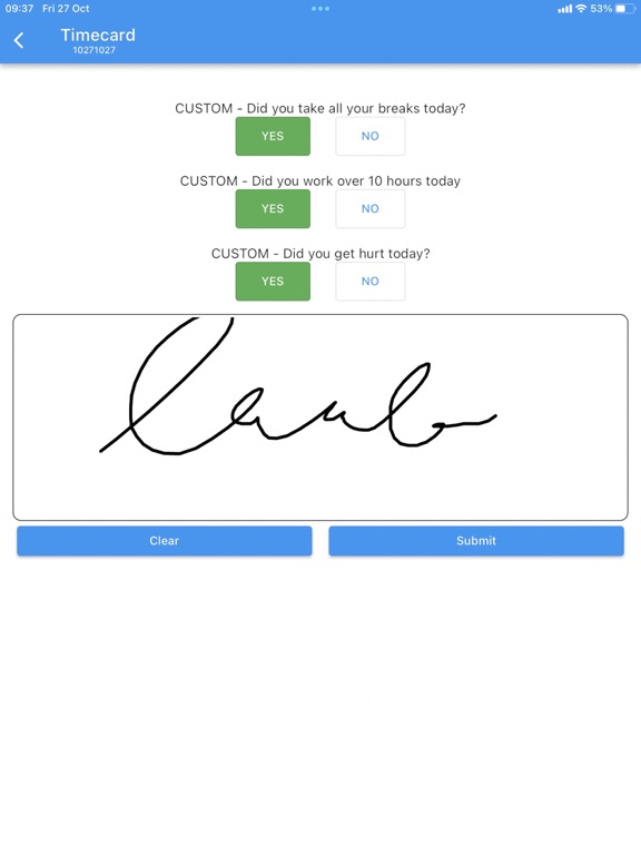 Screenshot #5 pour Timecard GPS