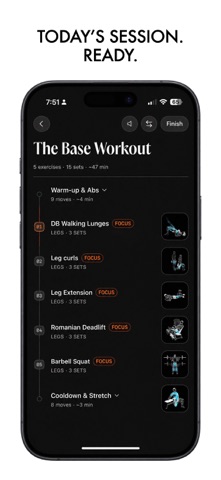 Adept Physique Workout Planner Screenshot 2 of 5