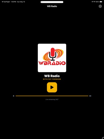 WB Radio iPad screenshot
