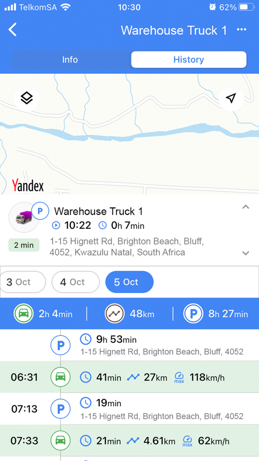 #3. Livetrack ZA (iOS) Podle: JKC ELECTRICAL (PTY) LTD