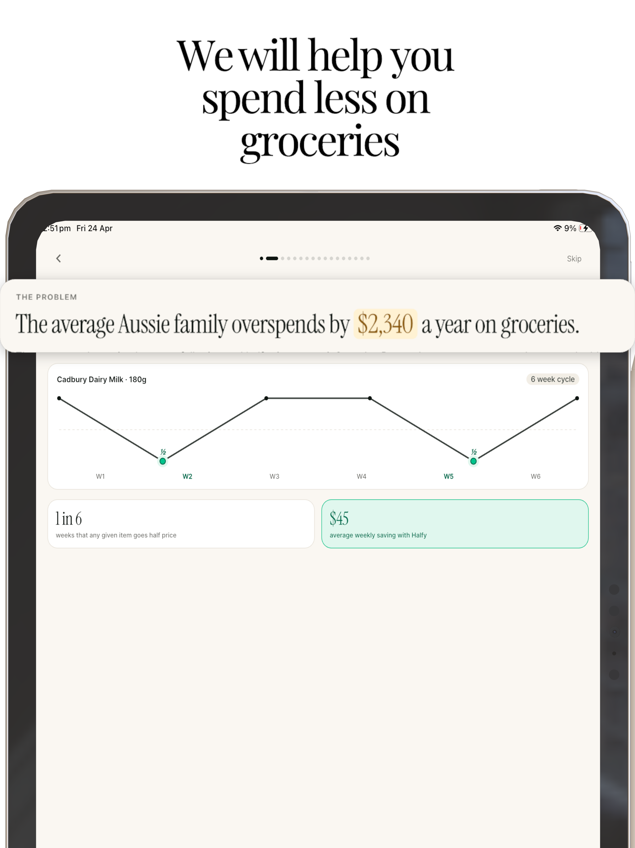 Halfy: Half-Price Groceries