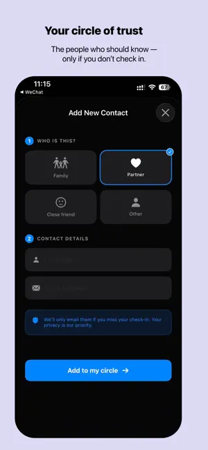 I’m Okay: Daily Safety Checkin screenshot 3