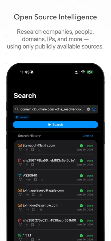 OSINT Toolbox screenshot 1 of 7