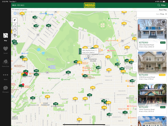 Howard Hanna Real Estate iPad screenshot 1 - Lifestyle app