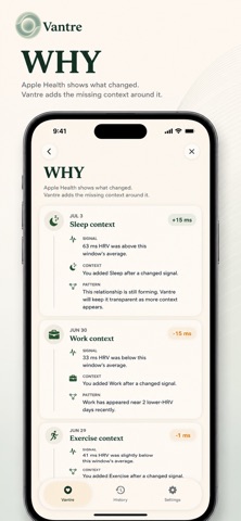 Vantre: Calm & Breathing iPhone screenshot