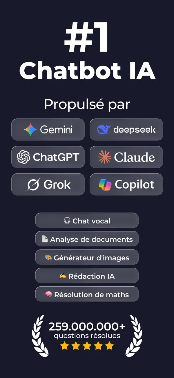 Screenshot #1 pour IA Chatbot Français・Chat: AI!