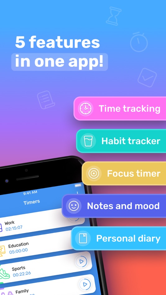 #1. Time Tracker-Hours Management (iOS) 由: MINT ROKET, OOO