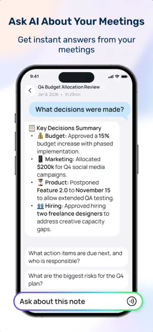 AI Note Taker-Meeting Summary screenshot 4