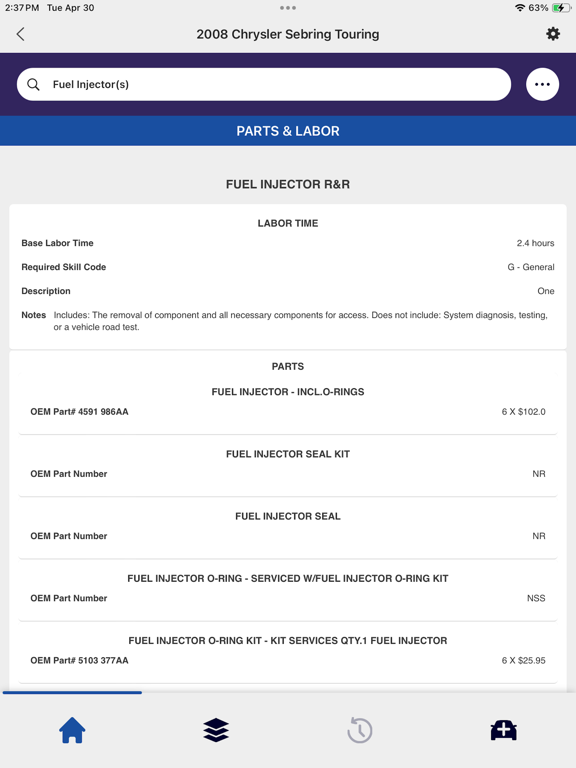 Direct-Hit Mobile by Identifix iPad screenshot 8 - Productivity app
