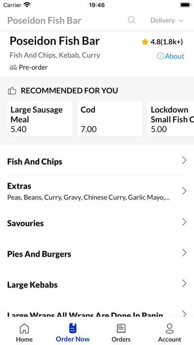 Poseidon Fish Bar Screenshot