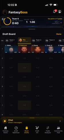 FantasyBoss iPhone screenshot