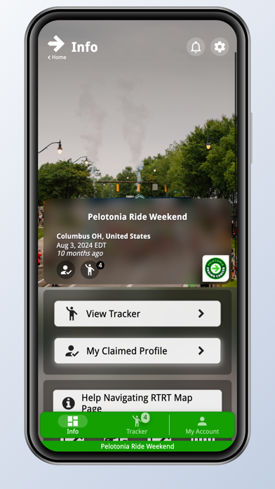 Pelotonia Tracker Screenshot